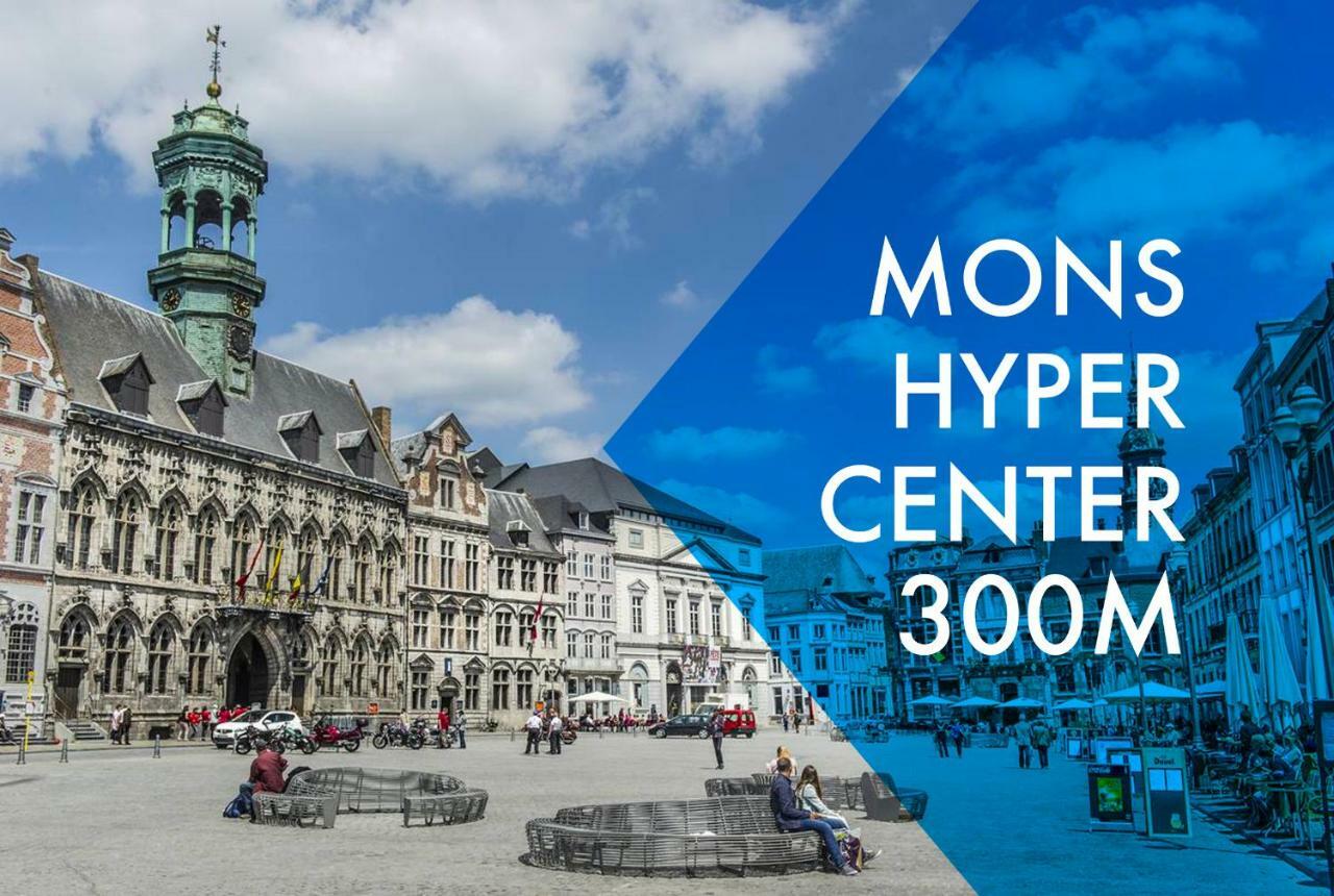 Luxury Apart' Mons City Center With Terrace Apartment Bagian luar foto
