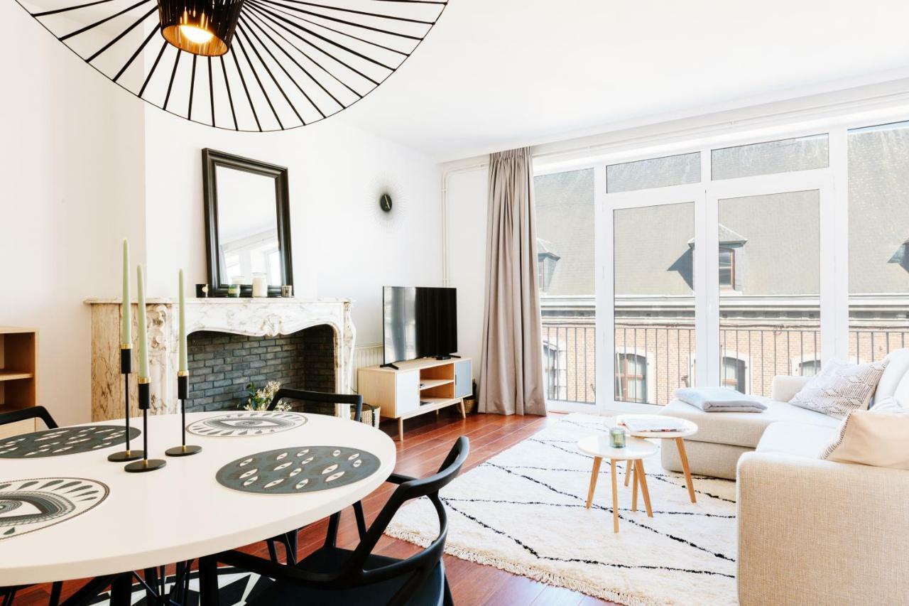 Luxury Apart' Mons City Center With Terrace Apartment Bagian luar foto