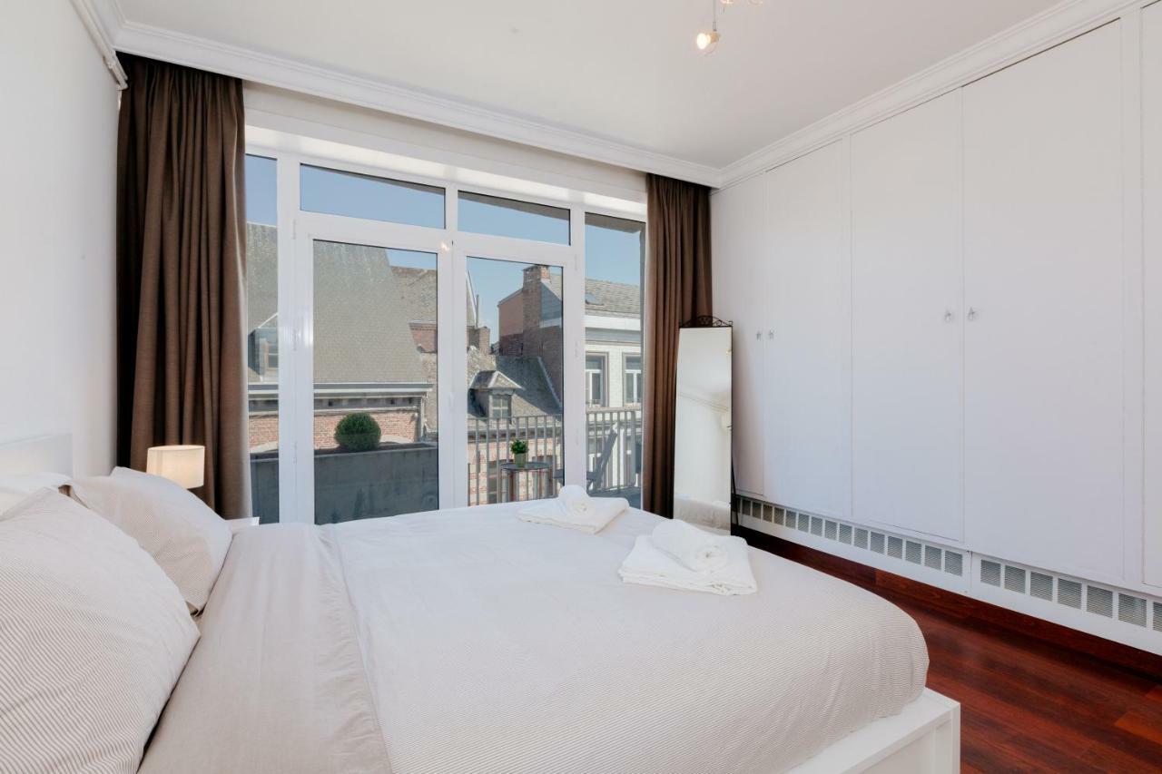 Luxury Apart' Mons City Center With Terrace Apartment Bagian luar foto