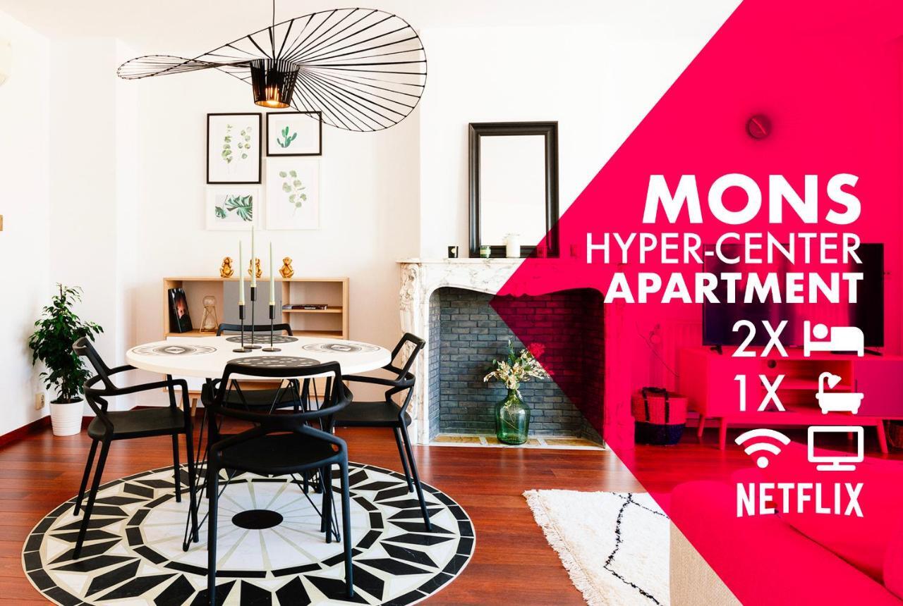 Luxury Apart' Mons City Center With Terrace Apartment Bagian luar foto